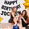 65 Pcs 16-Inch Black Happy Birthday Balloons with 2 Sets A-Z Foil Letter Balloons – DIY Personalized Phrase Banner for Birthday, Halloween, Thanksgiving, Christmas Party Decorations